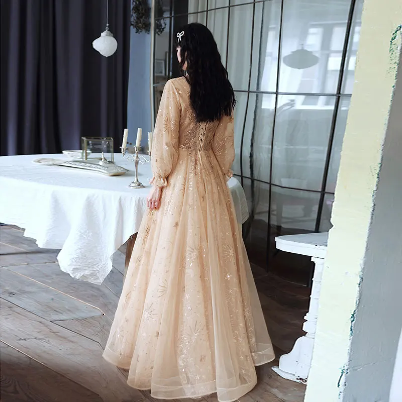 Customized вечерние платья Prom Dress Long A-line Lace Appliques Women Formal Gown For Evening Party Robe De Soirée Floor Length - Image 2